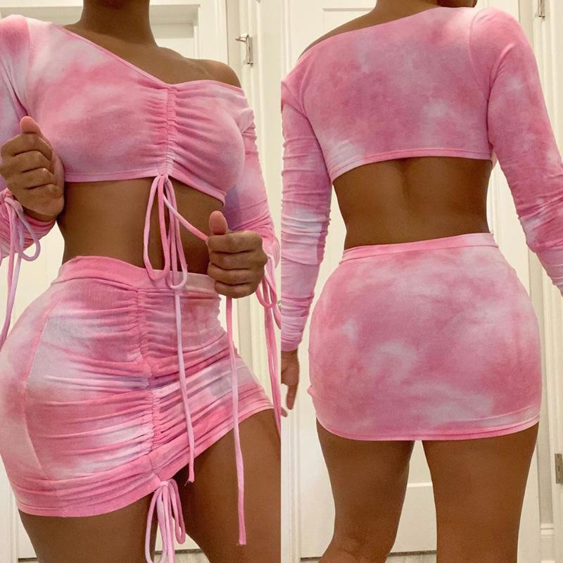 Tie Dye Print Sexy Set