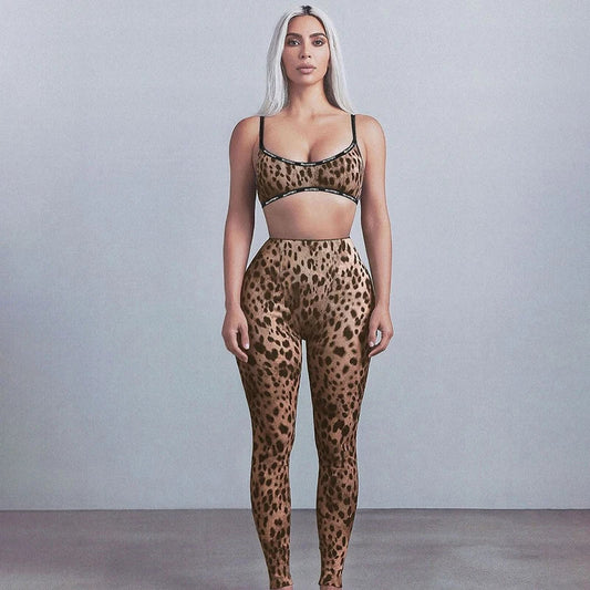 Leopard Print Activewear Set