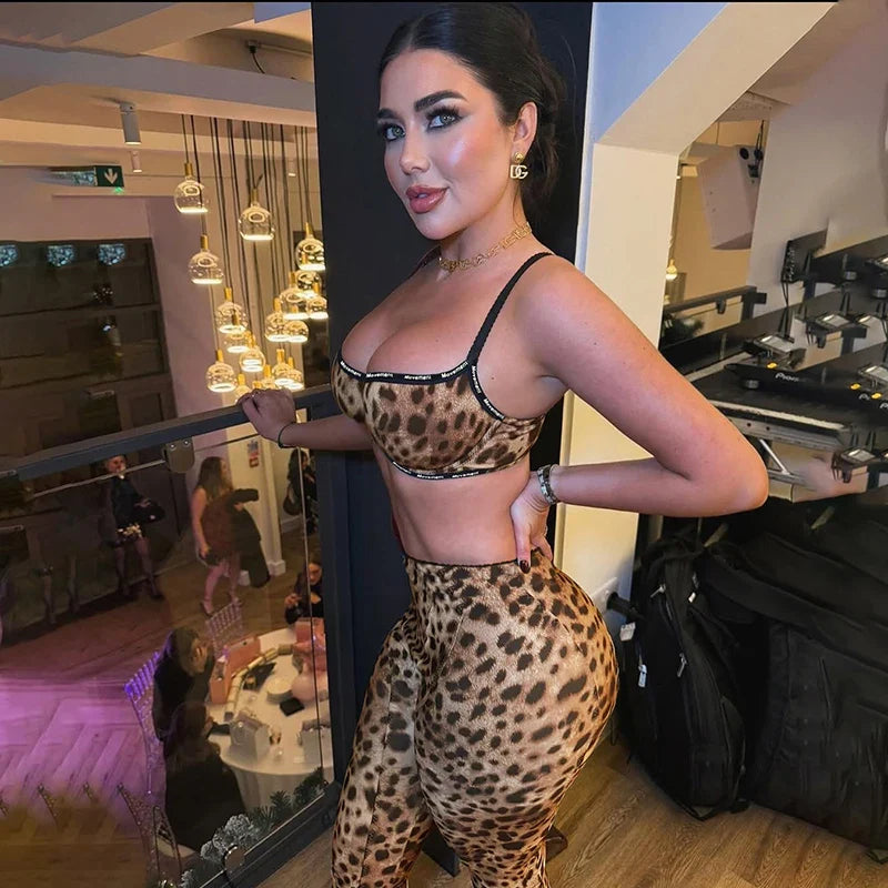 Leopard Print Activewear Set