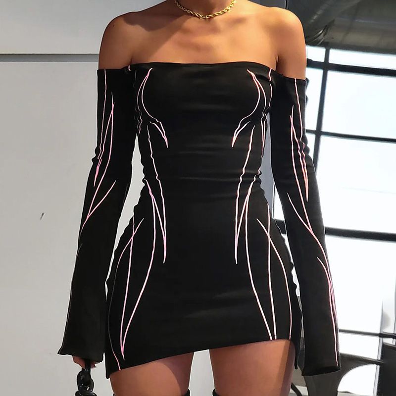 Sexy Biker Style Mini Dress