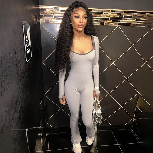 Activewear Jumpsuit With Detachable Sleeves