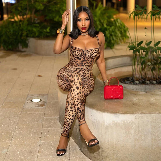 Wild Elegance Leopard Jumpsuit