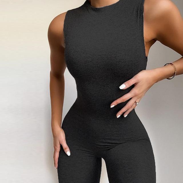 Casual Sporty Skinny Jumpsuit