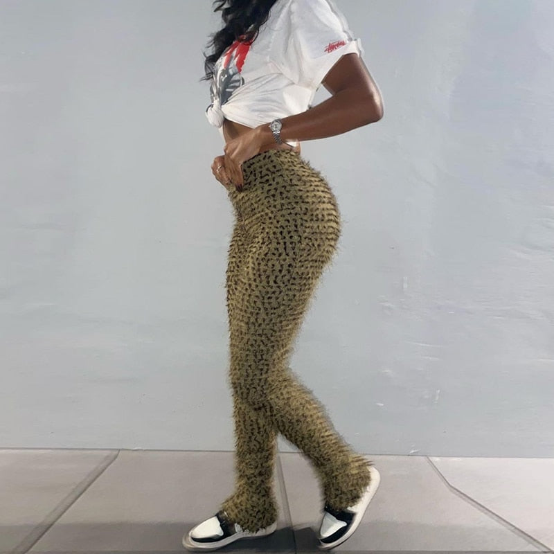 Scratchy Leopard Pants