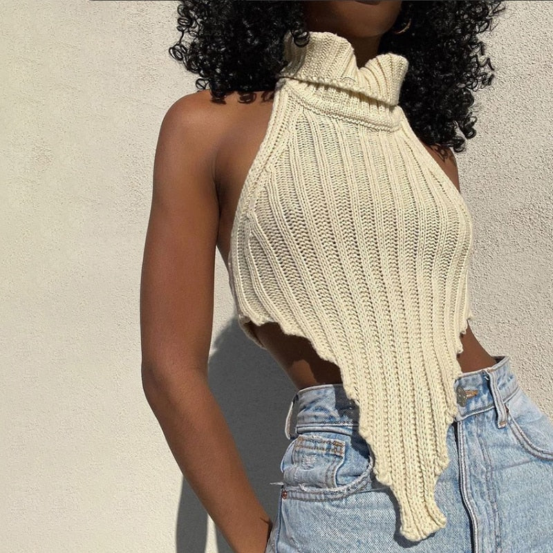 Knitted Sleeveless Top